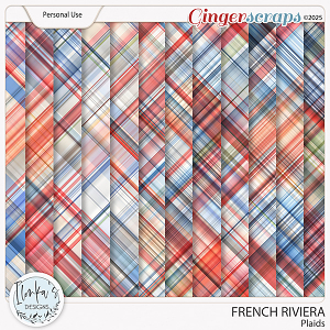 French Riviera Plaids by Ilonka's Designs 