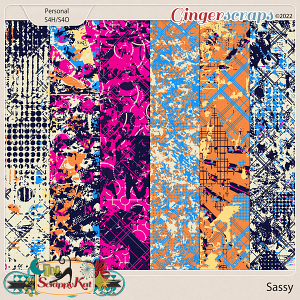 Sassy Blended Papers by The Scrappy Kat