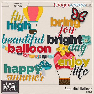 Beautiful Balloon Titles by Aimee Harrison
