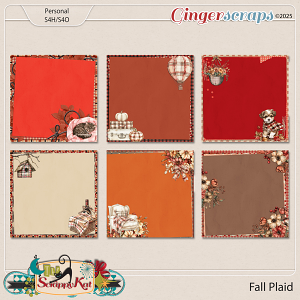 Fall Plaid Stacked Papers by The Scrappy Kat