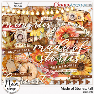 Made of Stories: Fall - Elements - by Neia Scraps