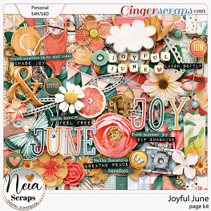 Joyful June - Page Kit - by Neia Scraps 