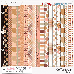 Coffe Break - Papers - by Neia Scraps