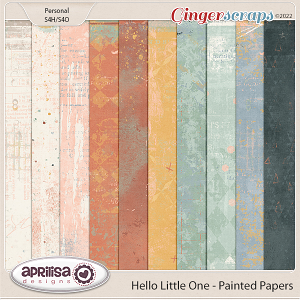 Hello Little One - Painted Papers by Aprilisa Designs