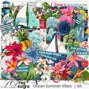 Ocean Summer Vibes by LDragDesigns