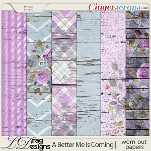 A Better Me Is Coming: Worn Out Papers by LDragDesigns