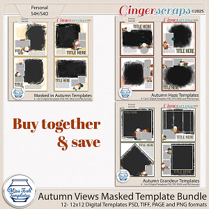 Autumn Views Masked Template Bundle by Miss Fish Autumn Views Masked Template Bundle by Miss Fish