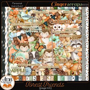 Forest Friends Page Kit by ADB Designs