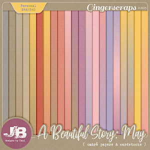 A Beautiful Story: May Ombré Papers & Cardstocks by JB Studio