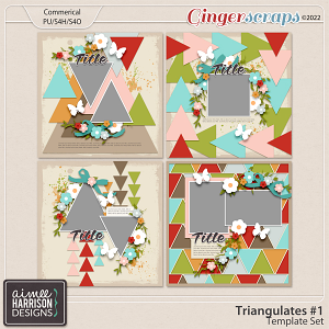 Triangulates #1 Template Set by Aimee Harrison