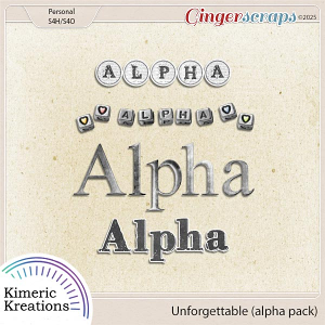 Unforgettable Alpha Pack by Kimeric Kreations