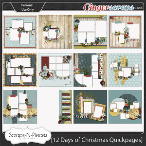 12 Days of Christmas Quickpages by Scraps N Pieces 