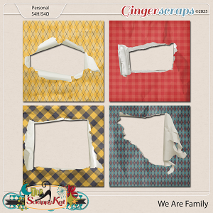 We Are Family Torn Opening Papers by The Scrappy Kat