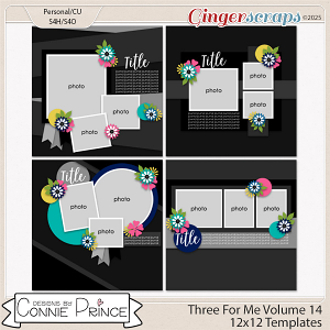 Three For Me Volume 14 - 12x12 Temps (CU Ok) by Connie Prince