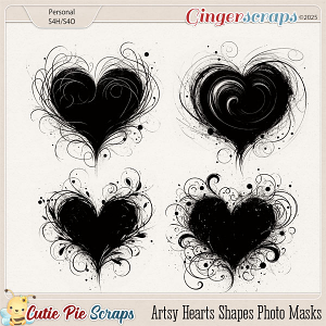 Artsy Hearts Shapes Photo Masks 02