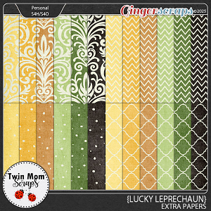 Lucky Leprechaun - EXTRA PAPERS by Twin Mom Scraps