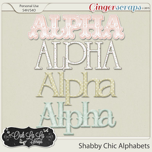 Shabby Chic Alphabets