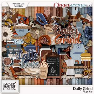 Daily Grind Page Kit by Aimee Harrison Daily Grind Page Kit by Aimee Harrison