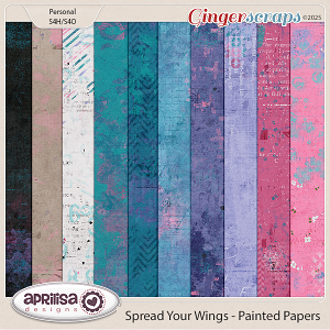 Spread Your Wings - Painted Papers by Aprilisa Designs