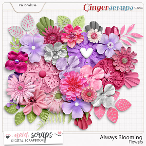 Always Blooming - Flowers - by Neia Scraps