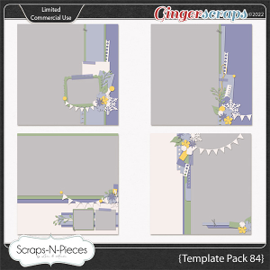 Template Pack 84 by Scraps N Pieces 