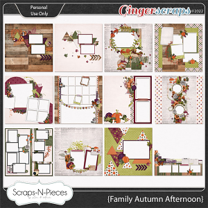 Family Autumn Afternoon Quickpages by Scraps N Pieces 