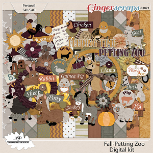 Fall Petting Zoo Digital Collection- By Adrienne Skelton Designs 
