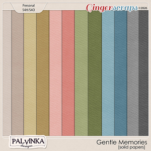 Gentle Memories Solid Papers by Palvinka Designs