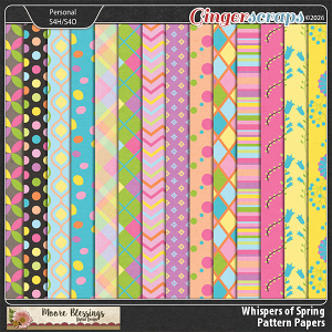 Whispers of Spring Pattern Paper Pack by Moore Blessings Digital Design