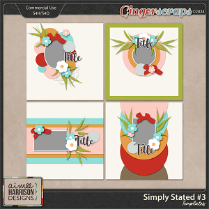 Simply Stated #3 Templates by Aimee Harrison