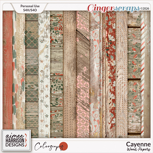 Cayenne Wood Papers by Aimee Harrison