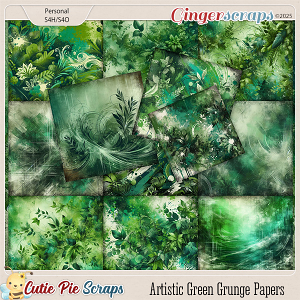 Artistic Green Grunge Papers