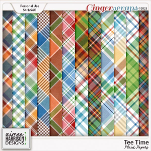 Tee Time Plaid Papers by Aimee Harrison Tee Time Plaid Papers by Aimee Harrison