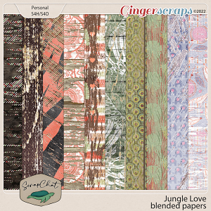 Jungle Love Blended Papers by ScrapChat Designs