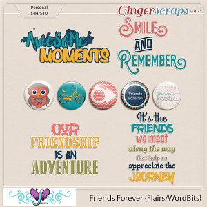 Friends Forever {Flairs/Wordbits} by Triple J Designs