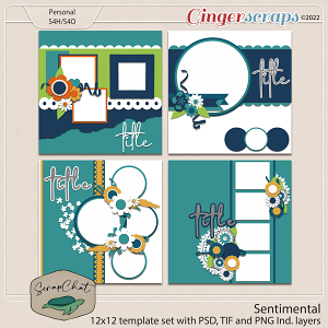 Sentimental Template Set by ScrapChat Designs