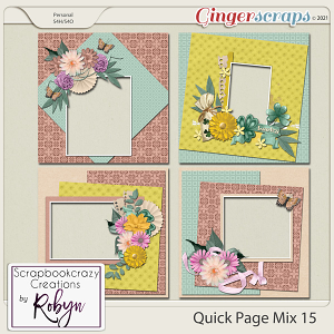 Quick Page Mix 15 by Scrapbookcrazy Creations