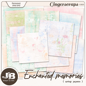 Enchanted Memories Artsy Papers by JB Studio