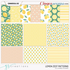 Lemon Zest Patterns (CU) by GS Creations