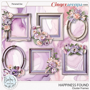 Happiness Found Cluster Frames by Ilonka's Designs 