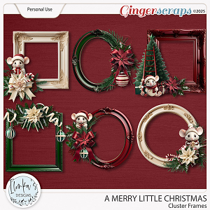 A Merry Little Christmas Cluster Frames by Ilonka's Designs 