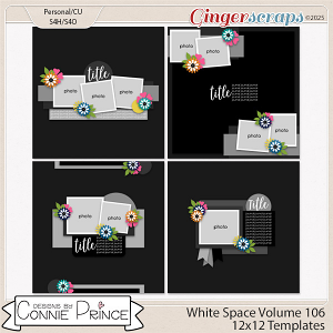 White Space Volume 106 - 12x12 Temps (CU Ok) by Connie Prince