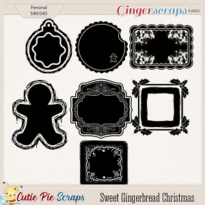 Sweet Gingerbread Christmas Photo masks
