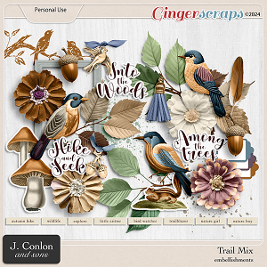Trail Mix Embellishments by J. Conlon and Sons