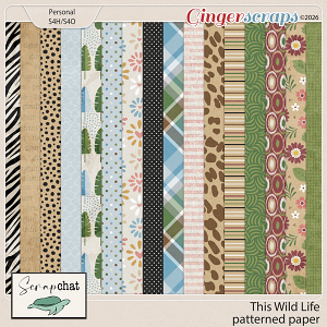 This Wild Life Patterned Papers by ScrapChat Designs