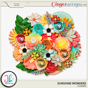 Sunshine Wonders Flowers by JB Studio