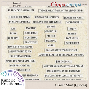A Fresh Start Quotes by Kimeric Kreations
