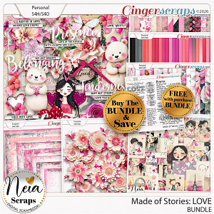 Made of Stories: LOVE - Bundle - by Neia Scraps
