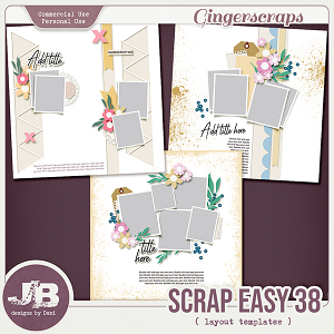 {CU} Scrap Easy 38 Templates by JB Studio