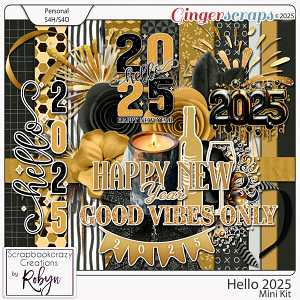 Hello 2025 Mini Kit by Scrapbookcrazy Creations